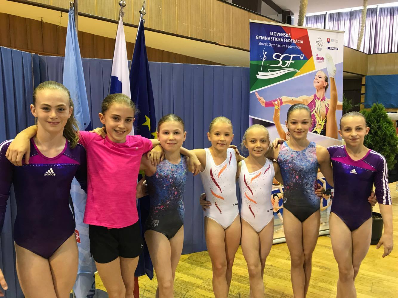 Malé gymnastky z TJ Bohemians. Autorka: Mirka Najmanová